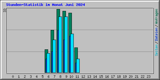 Stunden-Statistik im Monat Juni 2024